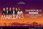 Maroon 5 BST Hyde Park London 03 July 2026 - Official Ticket Experiences