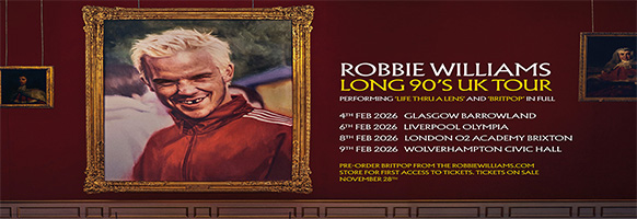 Robbie Williams Long 90's Tour 2026 - Official Tickets